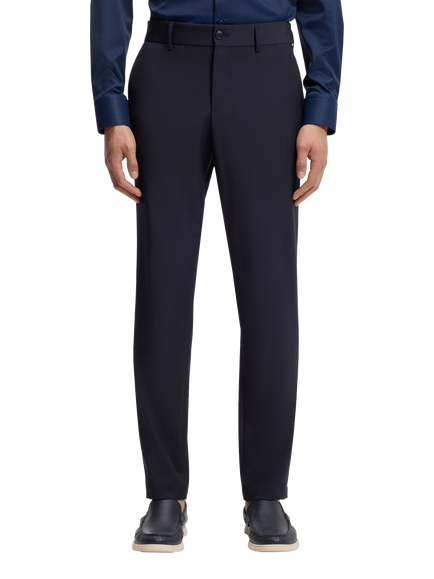 BOSS Slim Fit Wool Blend Suit Trousers, Dark Blue, Dark Blue