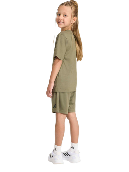 adidas Kids' Sport Seasonals Camo Sport T-Shirt and Shorts Set, Olive Strata/ Night Cargo/ Jungle Ink - view 2, Olive Strata/ Night Cargo/ Jungle Ink