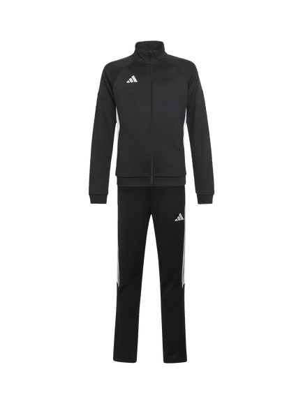 adidas Kids' Tiro 26 Essentials Tracksuit, Black/White, Black/White