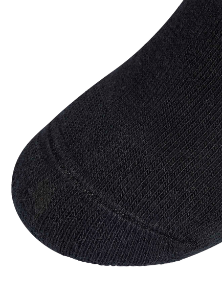adidas Kids' Cotton Blend Ankle Socks, Pack of 5, Black - view 2, Black