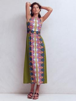 Boden Antonia Sleeveless Jersey Dress, Multi, Multi