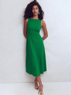 Boden Sleeveless Ponte Dress containing LENZING™ ECOVERO™ Viscose, Fresh Green, Fresh Green