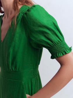 Boden Anna Pure Linen Jumpsuit, Green - view 2, Green