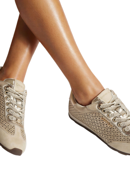 Carvela Tivoli Laser Trainers, Gold - view 2, Gold