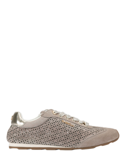 Carvela Tivolo Laser Suede Trainers, Natural Taupe, Natural Taupe