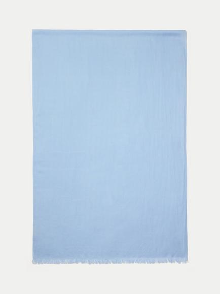 Jigsaw Wool Silk Pashmina Scarf, Blue