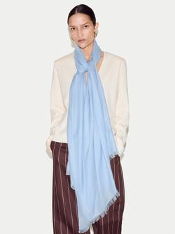 Jigsaw Wool Rich Pashmina, Blue - view 2, Blue