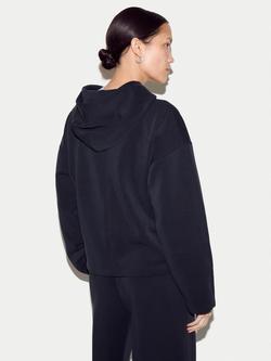 Jigsaw Luxe Sweat Hoodie, Navy - view 2, Navy