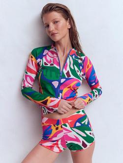 Boden Leafy Cascade Swim Top, Multi, Multi