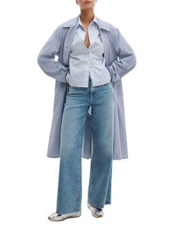 rag & bone Andi Flexi Denim High Waisted Wide Leg Jeans, Lyon, Lyon