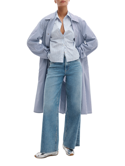 rag & bone Andi Flexi Denim High Waisted Wide Leg Jeans, Lyon, Lyon