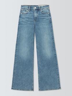 rag & bone Andi Flexi Denim High Waisted Wide Leg Jeans, Lyon, Lyon