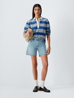 rag & bone Kaia High Rise Denim Shorts, Sunrise, Sunrise