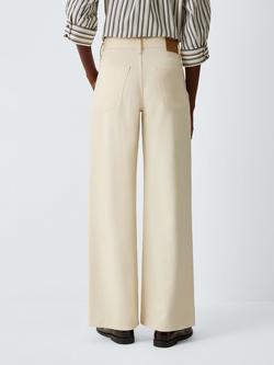 rag & bone Featherweight Denim Wide Leg Jeans, Ecru - view 2, Ecru