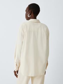 rag & bone Connie Tailored Lightweight Denim Shirt, Ecru - view 2, Ecru