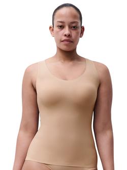 Chantelle Soft Stretch Padded Vest Top, Sand