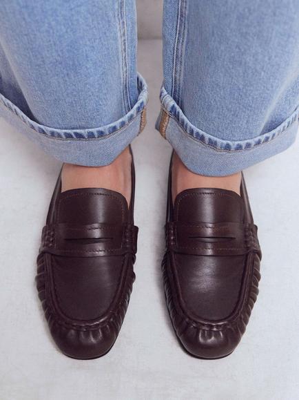 Boden Super Soft Flexi Loafers, Dark Brown - view 2, Dark Brown