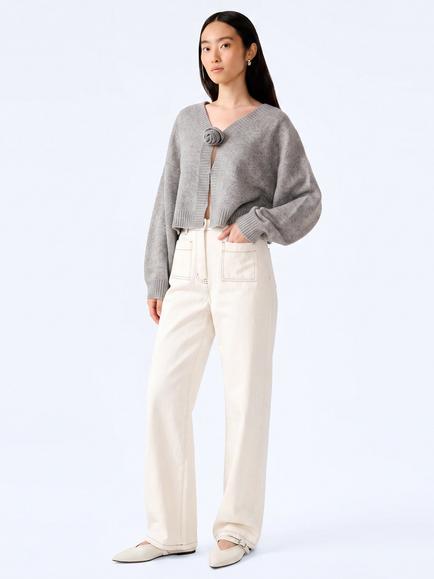 OMNES Dylan Cardigan, Grey - view 2, Grey