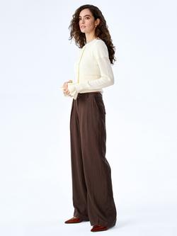 OMNES Sylvie Round Neck Cardigan, White - view 2, White