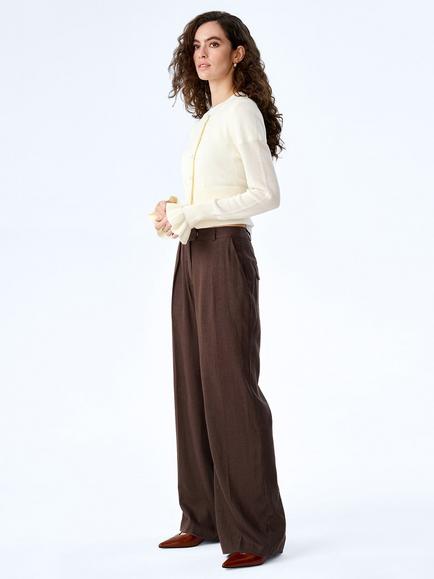 OMNES Sylvie Round Neck Cardigan - view 2, White