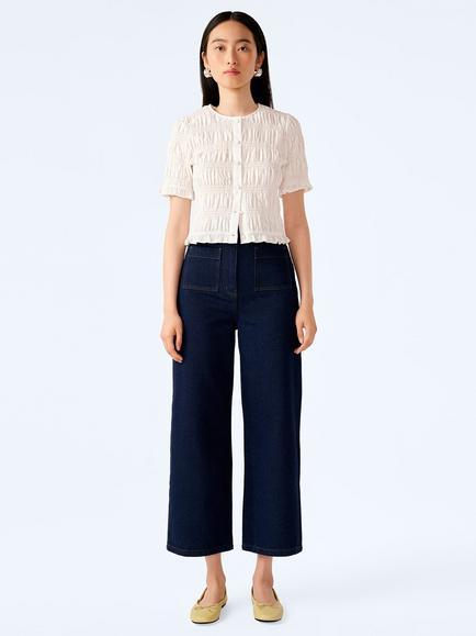 OMNES Orielle Cropped Jeans, Indigo