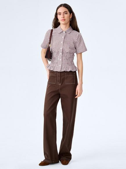 OMNES Orielle Denim Jeans, Brown