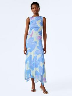 OMNES Delia Glitched Floral Top, Mint, Mint