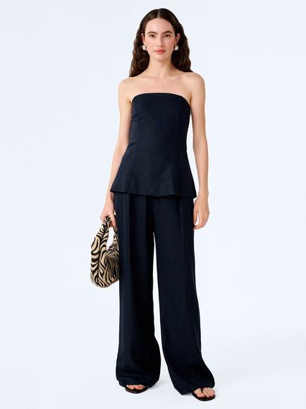 OMNES Etta Bandeau Top, Navy, Navy