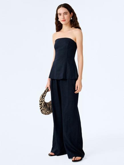 OMNES Etta Bandeau Top, Navy - view 2, Navy