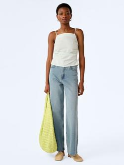 OMNES Mars Cotton Gingham Cami Top, Mint/White, Mint/White