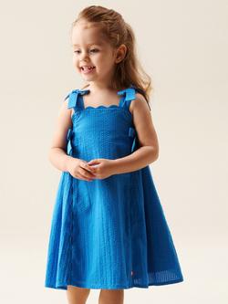 Angel & Rocket Baby Sleeveless Bow Strap Dress, Blue, Blue