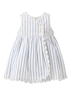 Angel & Rocket Baby Sleeveless Striped Dress, Blue, Blue