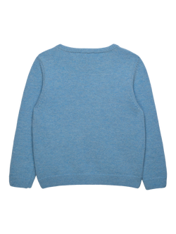 Trotters Kids' Guardsman on Horse Jumper, Blue Marl - view 2, Blue Marl