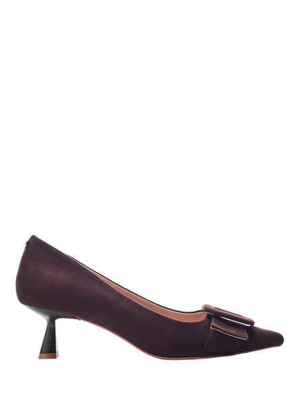 Moda in Pelle Ghiselle Kitten Heel Court Shoes, Brown