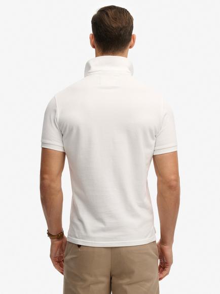 Superdry Vintage Destroy Cotton Regular Fit Short Sleeve Polo Shirt - view 2, Optic