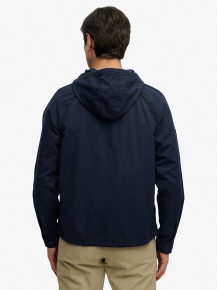 Superdry Zip-Through Jacket - view 2, Washed Navy