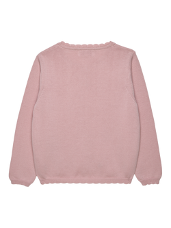 Trotters Kids' Duck and Bunny Cardigan, Pink - view 2, Pink