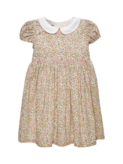 Trotters Kids' Nazanin Print Floral Dress, Pink, Pink Nazanin