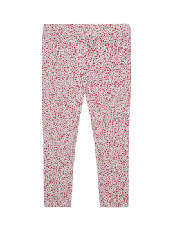 Trotters Kids' Cherry Leggings, Red Ditsy, Red Cherry Ditsy
