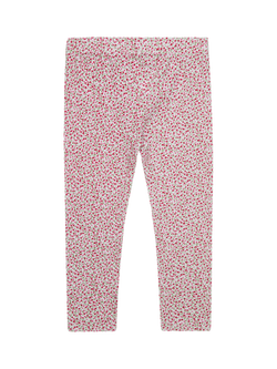 Trotters Kids' Cherry Leggings, Red Ditsy - view 2, Red Cherry Ditsy