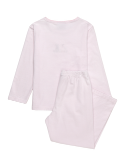 Trotters Kids' Duck and Bunny Pyjamas, Pink/Stripe - view 2, Pink/Stripe