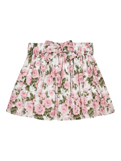 Trotters Kids' Carline Rose Skirt, Pink, Pink Carline Rose