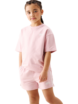 Angel & Rocket Kids' Romy Boxy Sweat Top, Pink, Pink