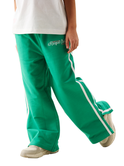 Angel & Rocket Kids' Ria Wide Leg Joggers, Green, Green