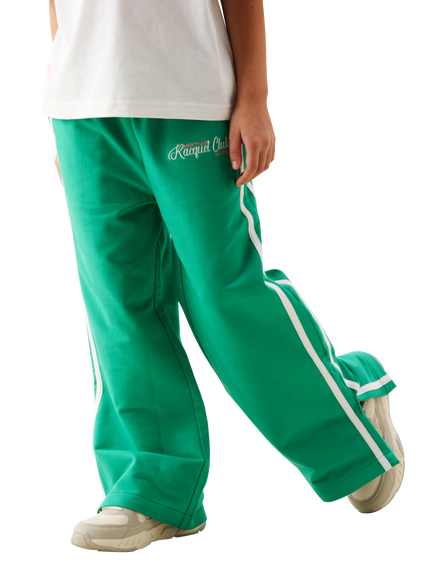Angel & Rocket Kids' Ria Wide Leg Joggers, Green, Green