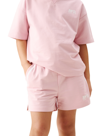 Angel & Rocket Kids' Romy Side Stripe Shorts, Pink, Pink