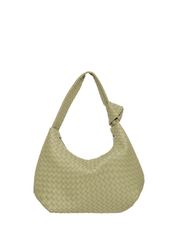 ICHI Abby Braided Knot Shoulder Bag, Iguana, Iguana