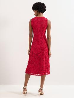 Phase Eight Paloma Tapework Midi Dress, Pink - view 2, Pink