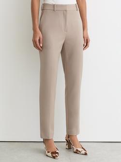 Reiss Gabi Petite Slim Leg Trousers, Stone Neutral, Stone Neutral