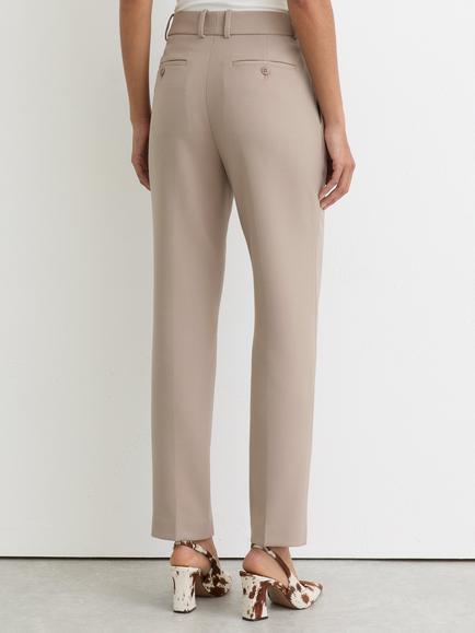 Reiss Gabi Petite Slim Leg Trousers, Stone Neutral - view 2, Stone Neutral